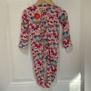 Magnetic Me Pink and Blue Butterfly Kids Footie